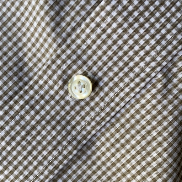 Stafford men’s gray checkered dress shirt - Picture 2 of 4